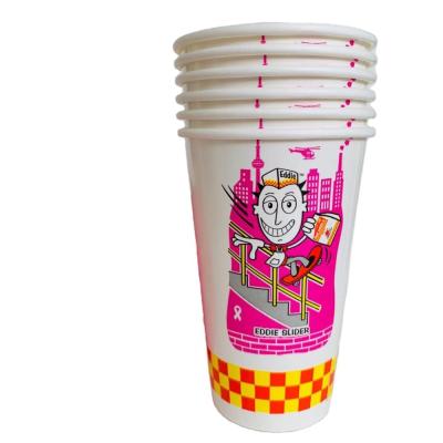 China Single Wall Tall Paper Fruit 12oz Cold Drink Cups for sale