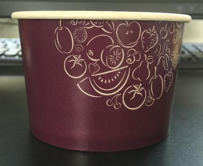 China OEM Single Wall Customer Logo Paper Cups Paper Bowl Ice Cream Bowl for sale