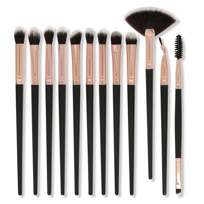 China Soft 2022 New Style Hot Sale 12pcs Professional Makeup Brushes Eye Makeup Factory Eyeshadow Brushes Beauty Supplies for sale