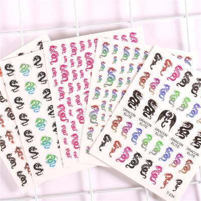 China Easy Apply PEPA Chinese Dragon Element Nail Stickers Style Punk Waterproof Tape Nail Decoration Adhesive Art for sale