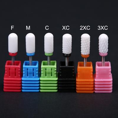 China High Speed ​​Ceramic Nail Drill Bit Set Diamond Grinding Bit Manicure Pedicure Accessories Nail Art Tools for sale