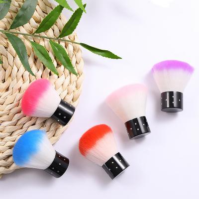 China Large Soft Mushroom Shaped Head Nail Sweep Colorful And Super Soft Dust Cleaning Brush For Nail Supplies for sale