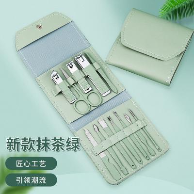 China Small Fresh Style Durable 12PCS Nail Tools High Quality Manicure And Pedicure Set Stainless Steel Nail Clipper And Foot Tools for sale