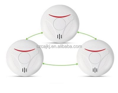 China Remote control it has CE EN14604 certified WiFi smoke detection wireless independent smoke detector, which is operated by lithium battery for 10 ye for sale