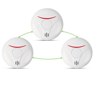 China Remote Control Built in Photoelectric Smoke Detector Hardwired Smoke Detection Set 10 Year Bat with CE certification en14604 and as3786 lithium for sale