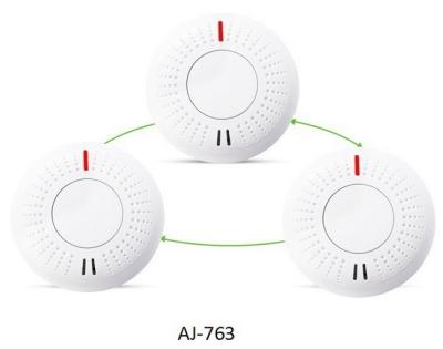 China 240V Interconnected Hardwired Interconnected Smoke Detector 10 Years Battery Backup Interconnected Smoke Fire Detection For Fire Protection SAA for sale