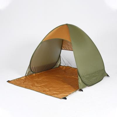 China Camouflage Game 190t Polyester Outdoor Camping Tent / Silver Coated Fabric 2 Doors Field for sale