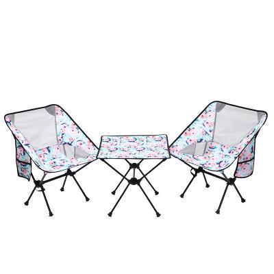 China Factory Wholesale Durable Aluminum Outdoor Table Customizable Foldable Chair Folding Table and Chair Set for sale