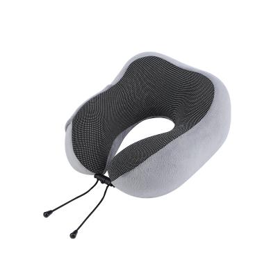 China Custom Logo Neck Rest Adults U-Shape Support Travel Pillow Airplane Travel Neck Pillow for sale