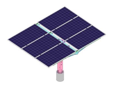 China 0.5kN/M2 Wind Load Dual Axis Solar Tracker of 25%-40% Promote Power Generation for sale