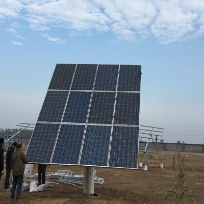 China Two Axis 12 Solar Panels Roff Mounting Structure 1650x992mm Module Tracking System for sale