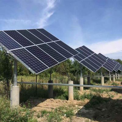 China 15-25 Degree Tilted Single Axis Solar Panel Tracker Of 3KW, 5kW, 10KW Load Power for sale