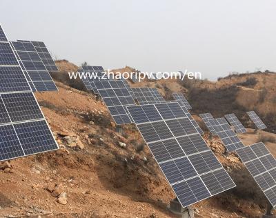 China Hot-Dip Galvanized Steel Solar Module Tracking System For Mountain Land for sale