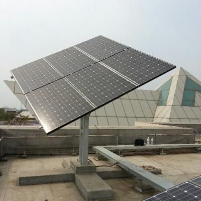 China Dual Axis Full Automatic Solar Tracker Of Galvanize Steel / Superdyma Material for sale