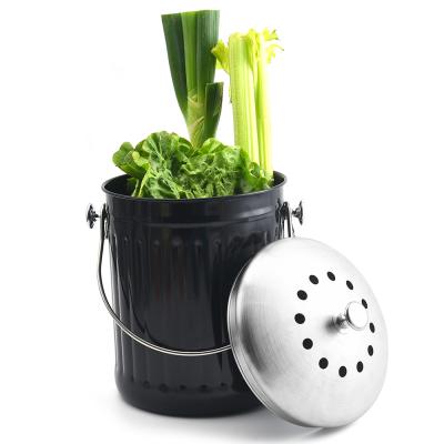 China Vegetable Spray Painted Stainless Steel Vegetable Barrel for sale