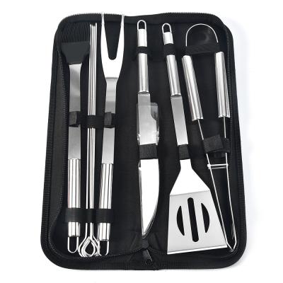 China Easily Cleaned Outdoor BBQ Grill Bag Customized Oxford Fabric 9 Pcs BBQ Grill Bag Tool Kit for sale