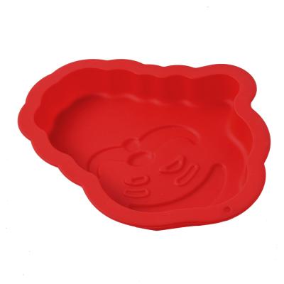 China Sustainable DIY Hot Baking Pastry Tools Christmas Veteran Silicone Cake Mold for sale