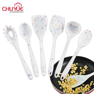 China Newest Sustainable 6 Piece Top-Quaility Silicone Cookware Colorful Hot Sales Kitchen Tools for sale