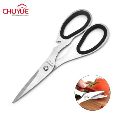 China Embroidery Kitchen Soft Handle Scissors Multifunctional Stainless Steel Scissors for sale