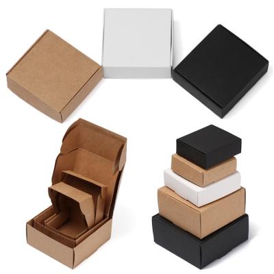 China Cheap Price Biodegradable Custom Folding Brown Black White Gift Packaging Paper Box for sale