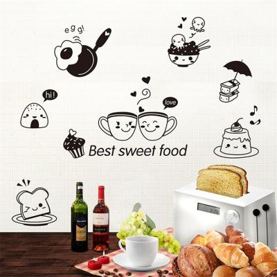 China Wholesale Waterproof+Eco-friendly Prices Removable Wall Stickers Cartoon Decals Kitchen Home Decoration for sale