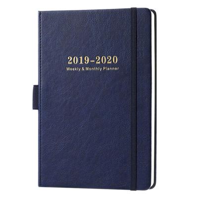 China Custom Logo Eco-friendly Paper Design Printing Agenda Personalizada Weekly Daily Planner A5 PU Hardcover Journal 2021 Leather Diary Notebook for sale