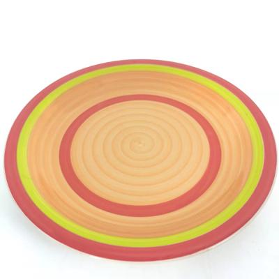 China Low MOQ Disposable 10.5 Inch Porcelain Plate Bistros Plate Custom Ceramic Dinnerware Nordic Disposable Dish for sale