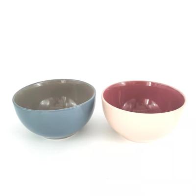 China Disposable Royal Enamel Dinnerware Traditional Bowl Set Porcelain Fruit Salad Bowl Custom Noodle Ceramic Bowl for sale