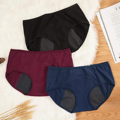 China Wholesale Leak QUICK DRY Make Resistant Pants Physiological Period Plus Size Waterproof Briefs 3 Layer High Absorbency Sanitary Menstrual Panties for sale