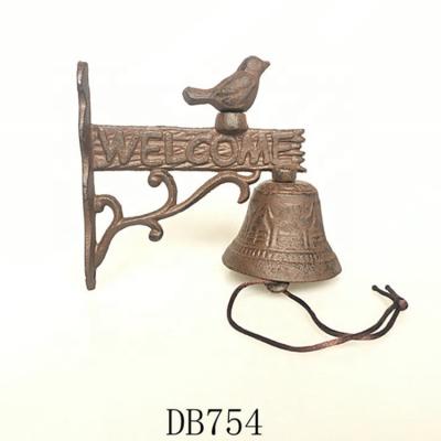 China Europe Cast Iron Bird Decoration Door Bell Crafts for sale