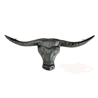 China Western Europe Cast Iron Style Ox Head Decor For Home Decoration for sale