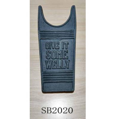 China Janitorial Cast Iron Boot Jack With Surface Scraper Heavy Duty for sale