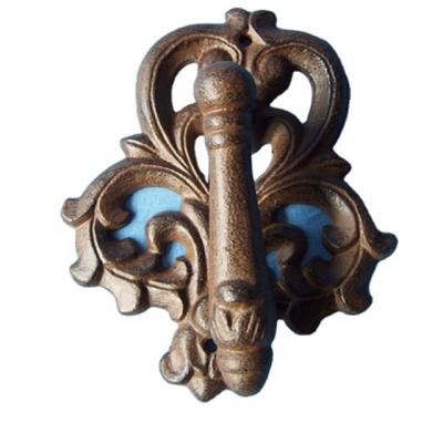 China Wholesale Rustic Antique Cast Iron Door Knocker For Home Decoration for sale