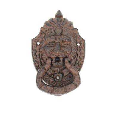 China Industrial Classic Antique Cast Iron Lion Key Door Knocker for sale