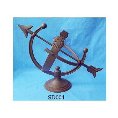 China Europe cast iron globel sundial for sale