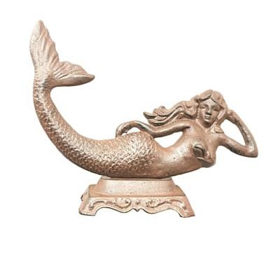 China Eco-friendly cast iron mermaid decor for sale