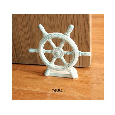 China Vintage CAST IRON ANCHOR & BOAT WHEEL DESIGN DOOR STOPPER for sale