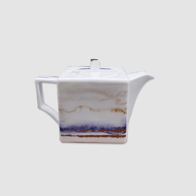 China Viable Beauty High Quality Bone China Ceramic Tea Coffee Pot for sale