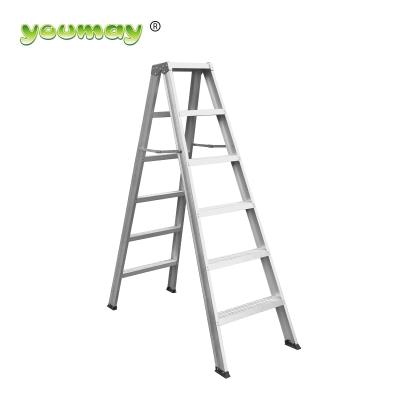 China 2020 Folding Ladders For Sale Professional 6 Step Double Side Aluminum Ladder Best To Use for sale