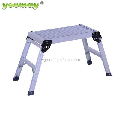 China AW0102A Folding Ladders Aluminum Adjustable Work Platform for sale