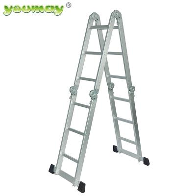 China Folding Ladders EN131 Approved Universal Aluminum Ladder AM0612A for sale