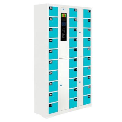 China Efficient morden and smart 30 door card swiping cell phone charging locker for sale