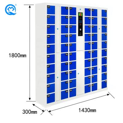 China Patio\Garden\Outdoor Locker\Hotel\Beach Metal Locker 60-Door Barcode Smart Electronic Cell Phone Cabinet High Quality and Low Price for sale