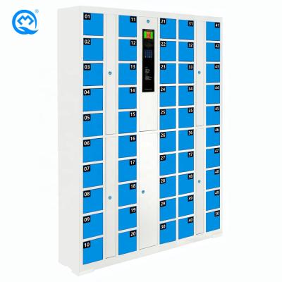 China Cold Rolled Steel 50 Door Cold Rolled Steel Self Coding Charging Fast Cell Phone Charging Locker for sale