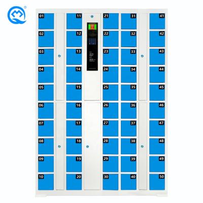 China Cold Rolled Steel 50-Door Cell Phone Cheap Self-Coded Charging Cabinet for sale