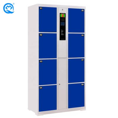 China 8-Door Electronic Fingerprint Lock Electronic Storage Cabinet With And High Security for sale