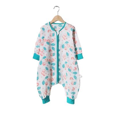 China Dropshipping Breathable Winter Fall Ready Running Wadding Long Sleeve Animal Printed Knitted Romper Baby for sale