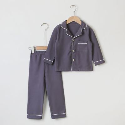 China Fashion Factory Dropshipping Soft Warm Long Sleeve Fashion Kid Pajamas Set for sale