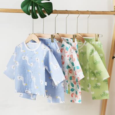 China Factory OEM service breathable cotton gauze babees baby jacket toddler overall ready stock for sale