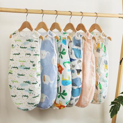 China Breathable ready stock! Factory Price OEM Service Portable Cotton Blanket Babies Baby Sleeping Bag 100% Cotton for sale